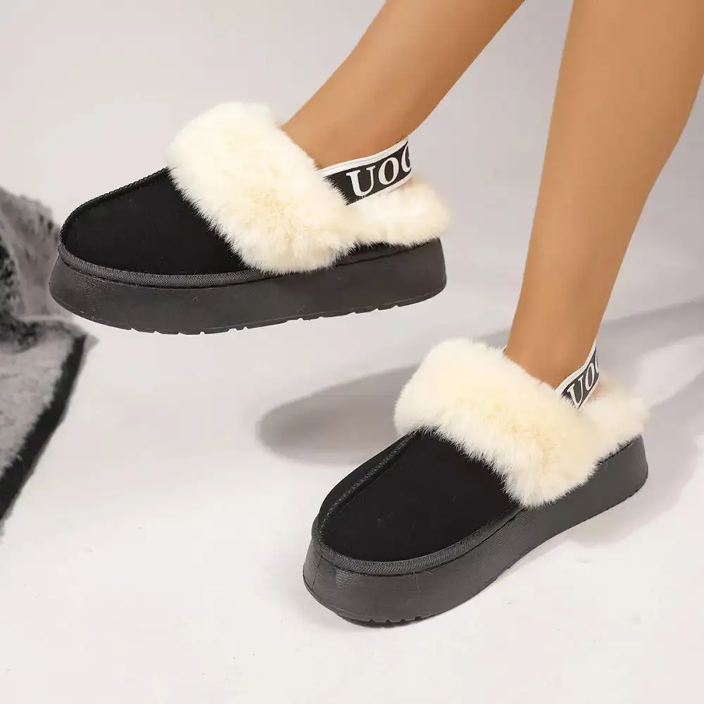 Refined Round Toe Platform Ankle Boots