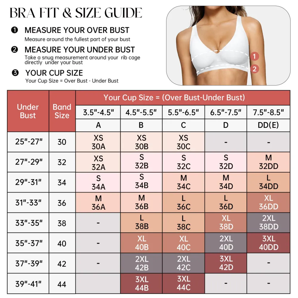 🔥Last Day💥Women's Deep-V Seamless Jelly Bra🔥8-Pack Only $24