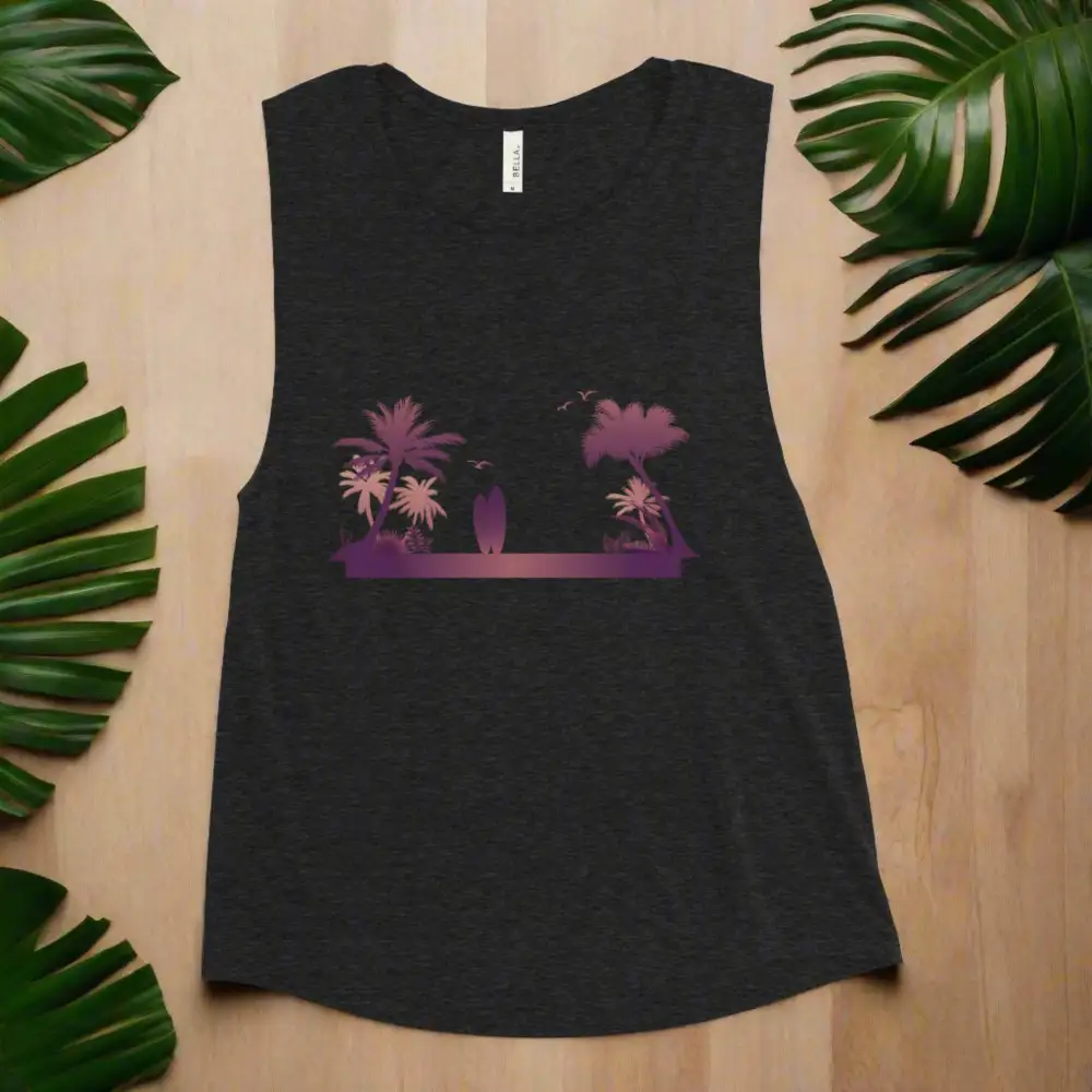 Ladies Muscle Tank Beach Tank Top