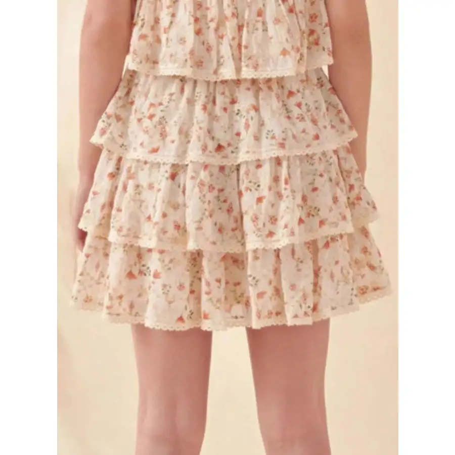 Layered Ruffle Mini Skirt