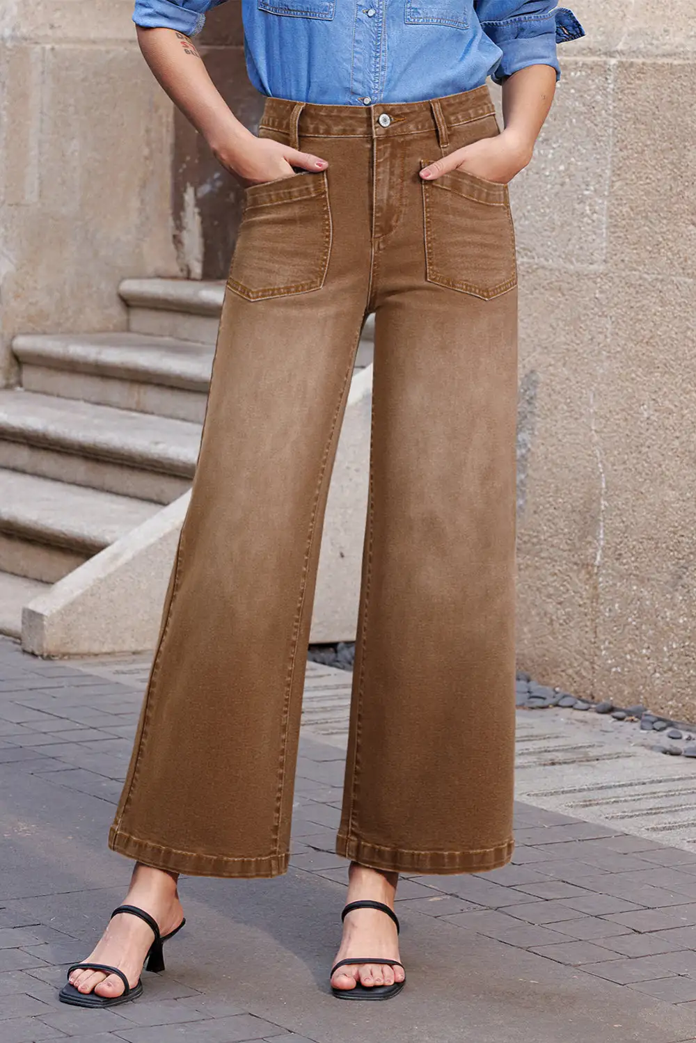 Everyday Patch Pocket Mimimalist Shift Jeans