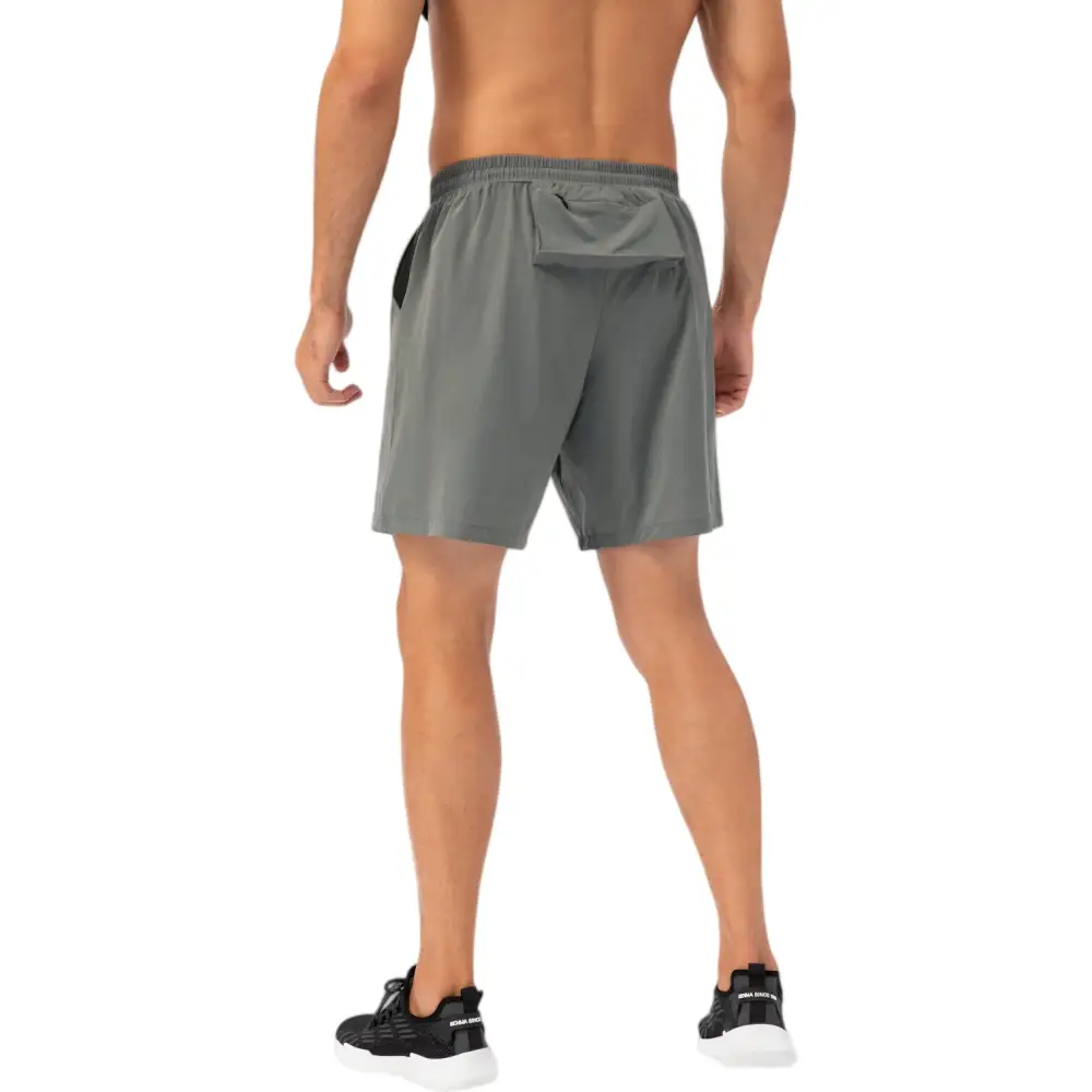 Refined Drawstring Elastic-Waist Side-Pocket Lightweight Men's Athletic Shorts