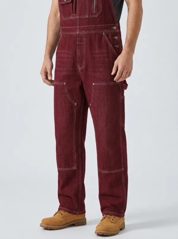 Men's Casual Workwear Vintage Denim Bib Overalls