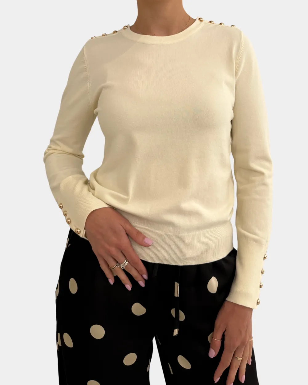 Button Long Sleeve Top