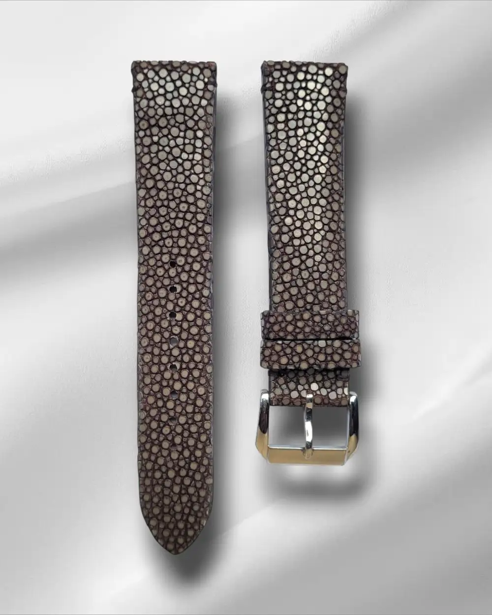 Refined Tang Buckle Stingray Leather Watch Strap