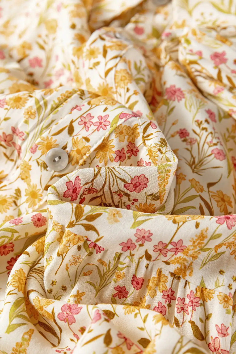 Balanced Detail Floral Printed Ruffle Dress
