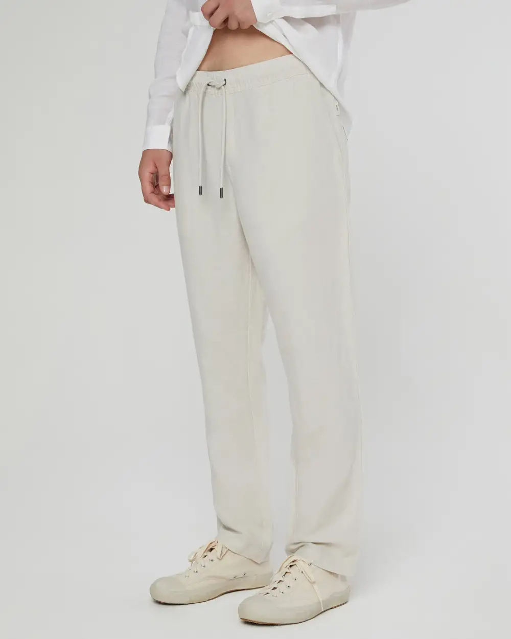 Lightweight Linen Drawstring Pants