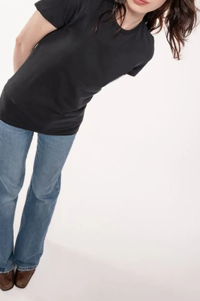 Casual Style Crew Neck Skinny Fit T Shirt