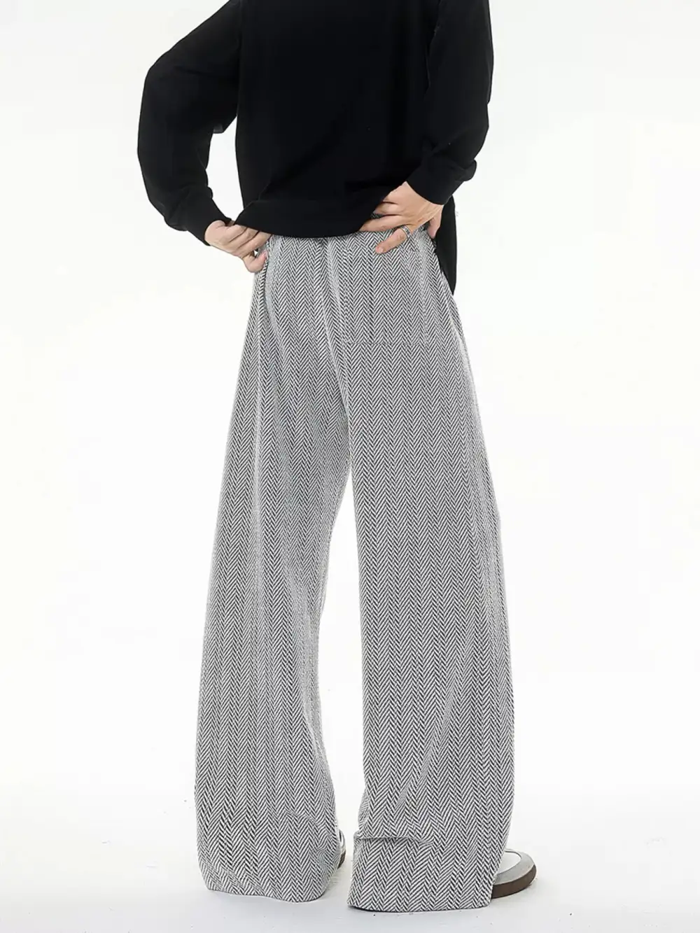 Men's Plus Size Relaxed Fit Textured Knit Pants