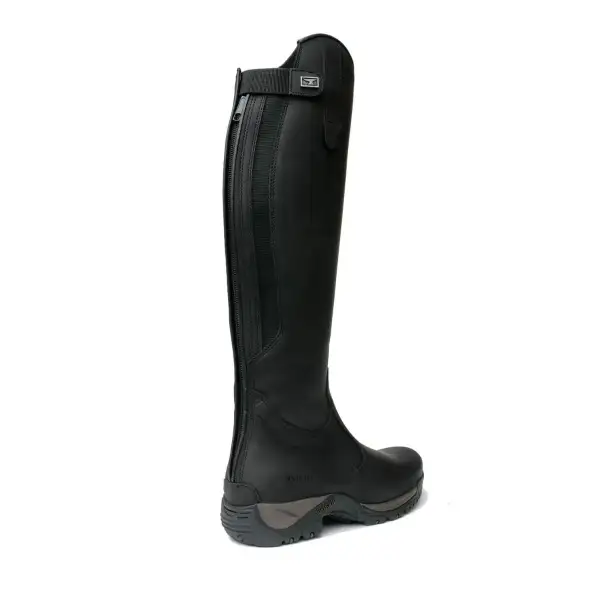 Leather Adjustable Tall Riding Boots