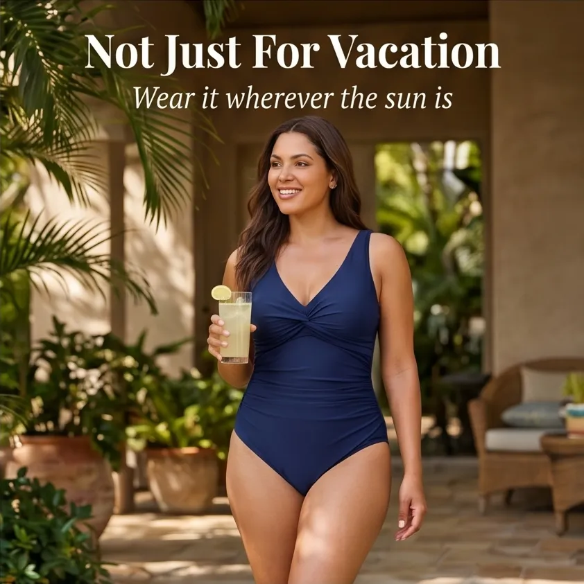 Ruched One Piece Swimsuit