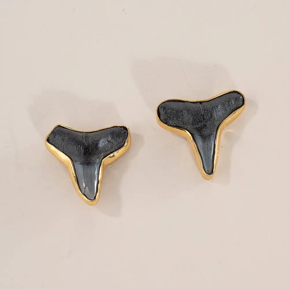Shark Tooth Drop Earrings