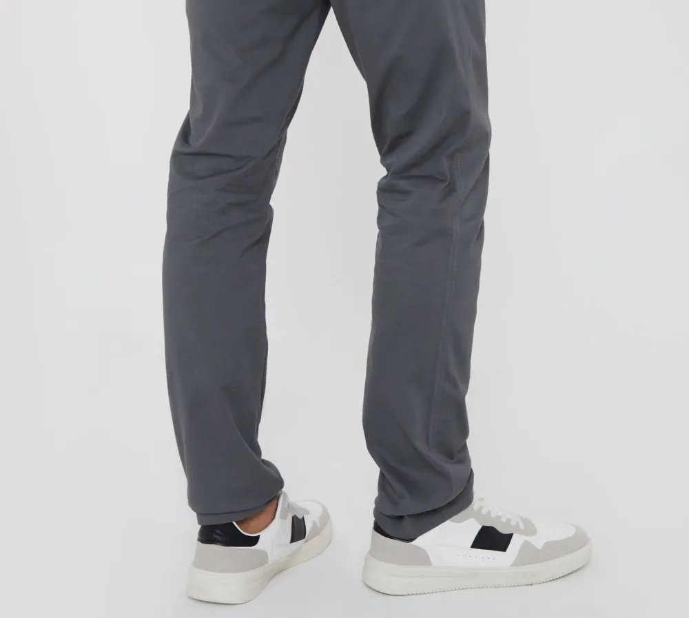 Men's Slate Gray Slim-Fit Chino Pants