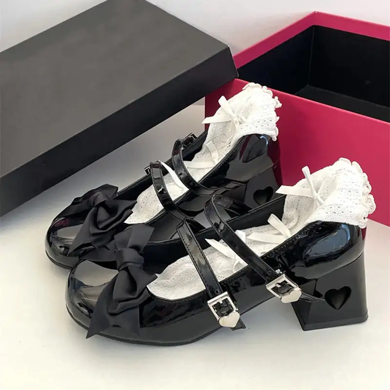 Patent Leather Ankle-Strap Pumps