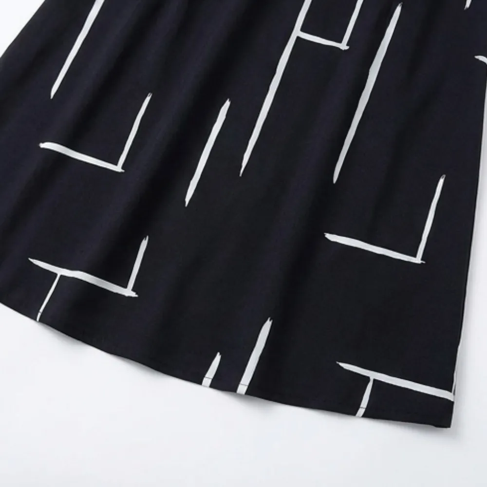 Pocket Printed Pocketed Midi Dress