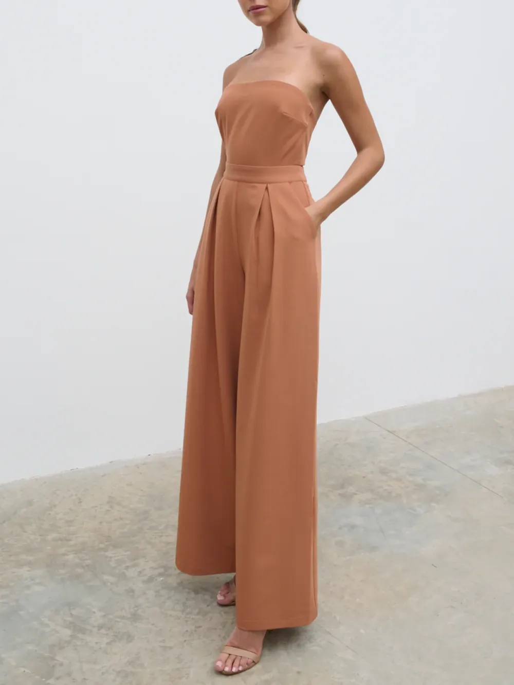 Sleeveless Bandeau Jumpsuit