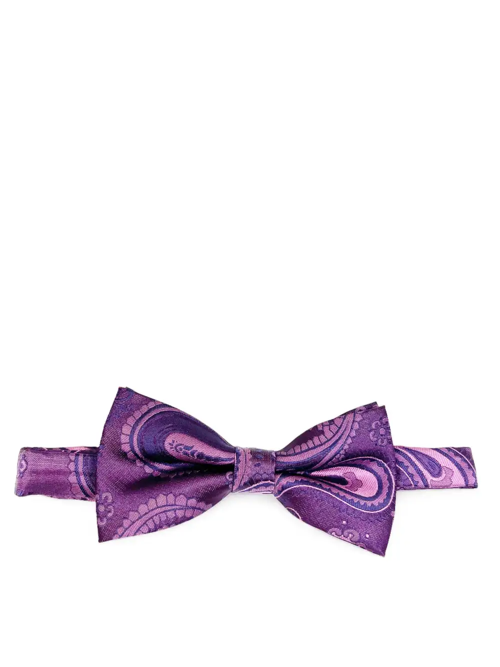 Sharp Paisley Polyester Pre-Tied Bow Tie