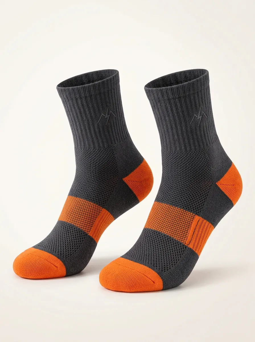 Socks Featuring Striped Sport Embroidered Art