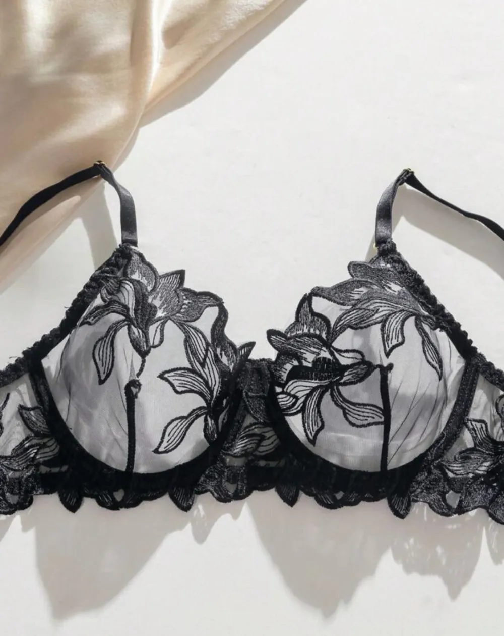 Refined Embroidered Lingerie Set