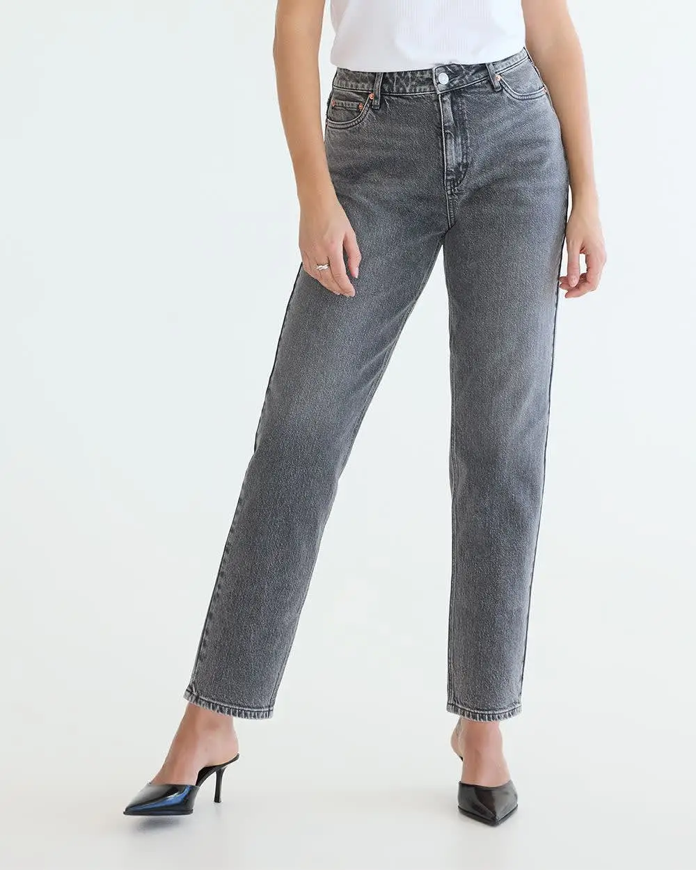 Tapered-Leg High-Rise Jean 