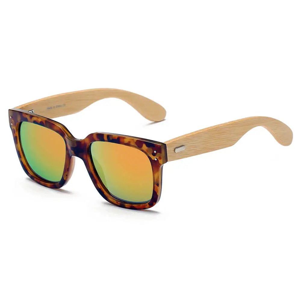 Terry Beaded Square Frame Sunglasses