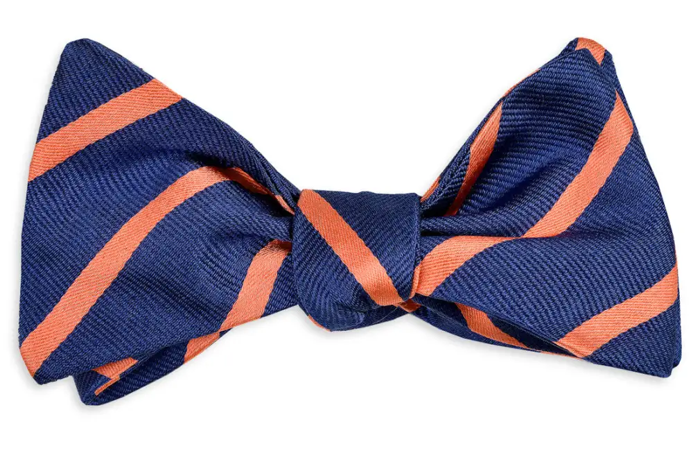 Distinctive Seasonal Striped Bow Tie