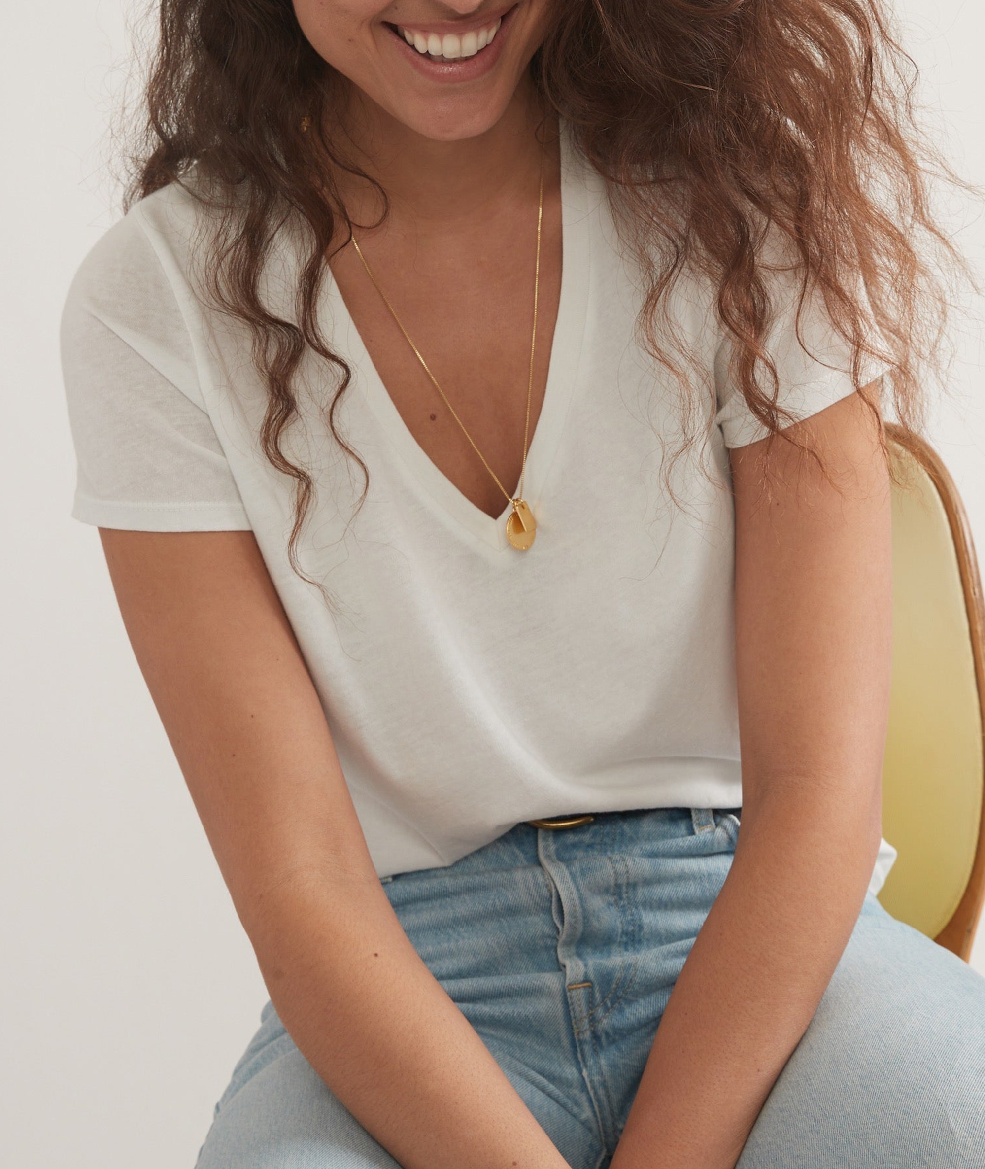 Short Sleeve V-Neck Relaxed Top