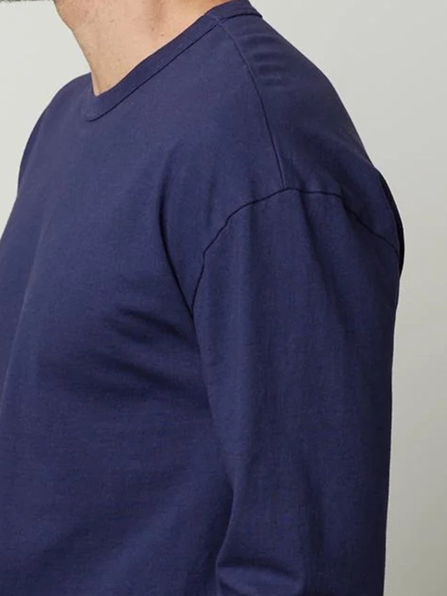 Men's Fashion Cotton Oversize Long Sleeve T-Shirt