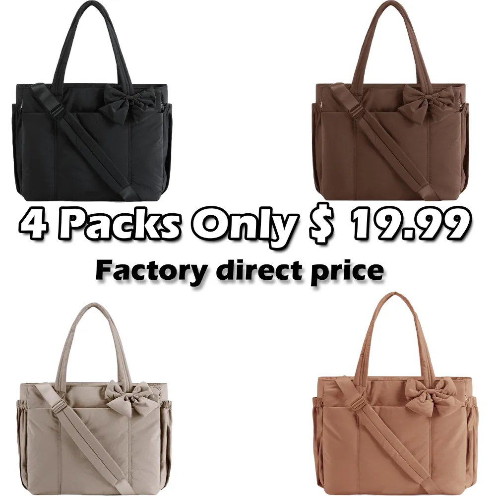 💕 Crush Bow Tote Bag for Women – Chic, Roomy & Ready for Anything