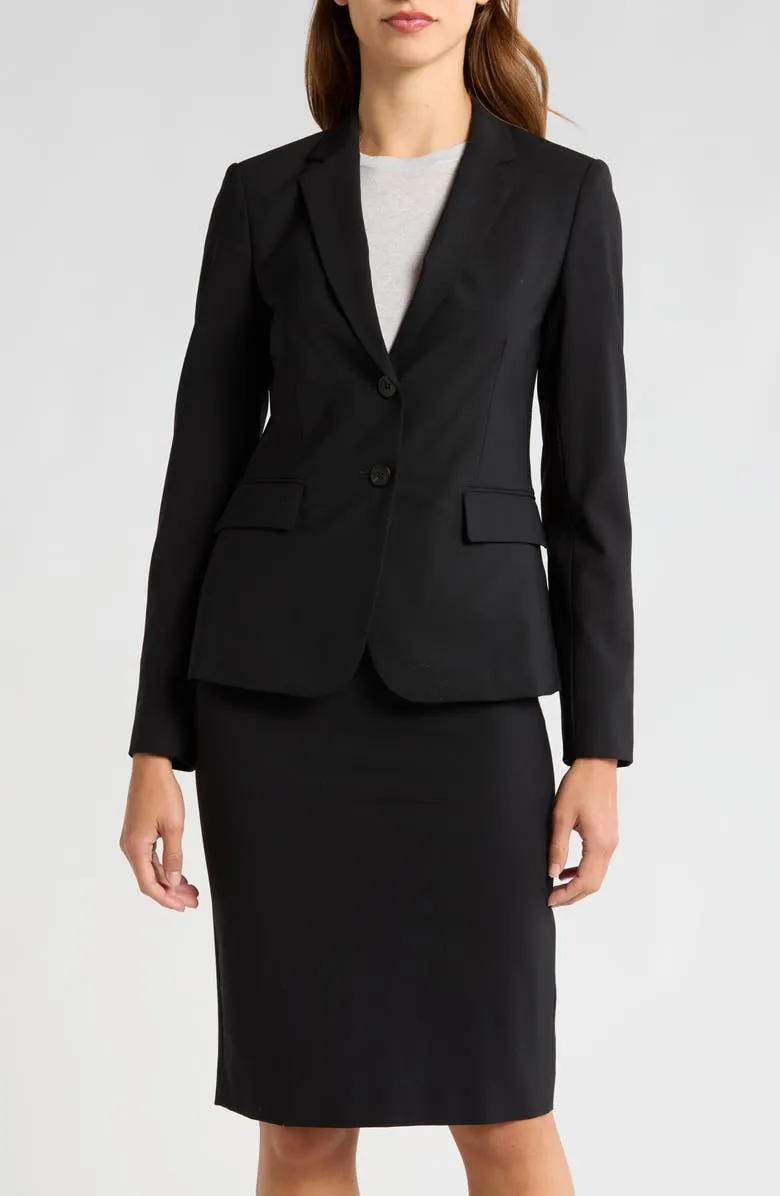 Carissa Stretch Wool Classic Suit Jacket