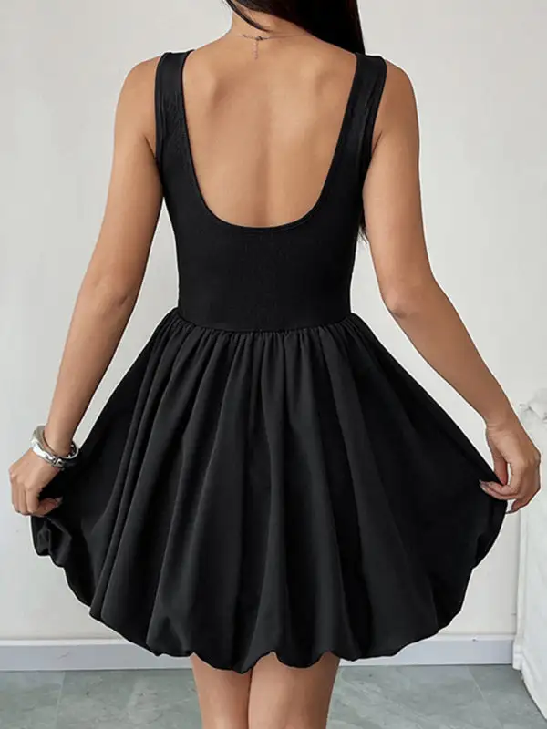Round Neck Collared Dress