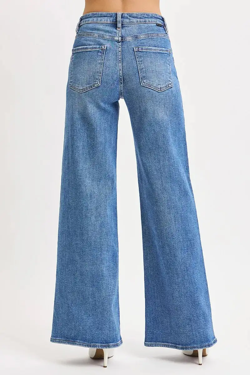 Classic High Rise Wide Leg Jeans