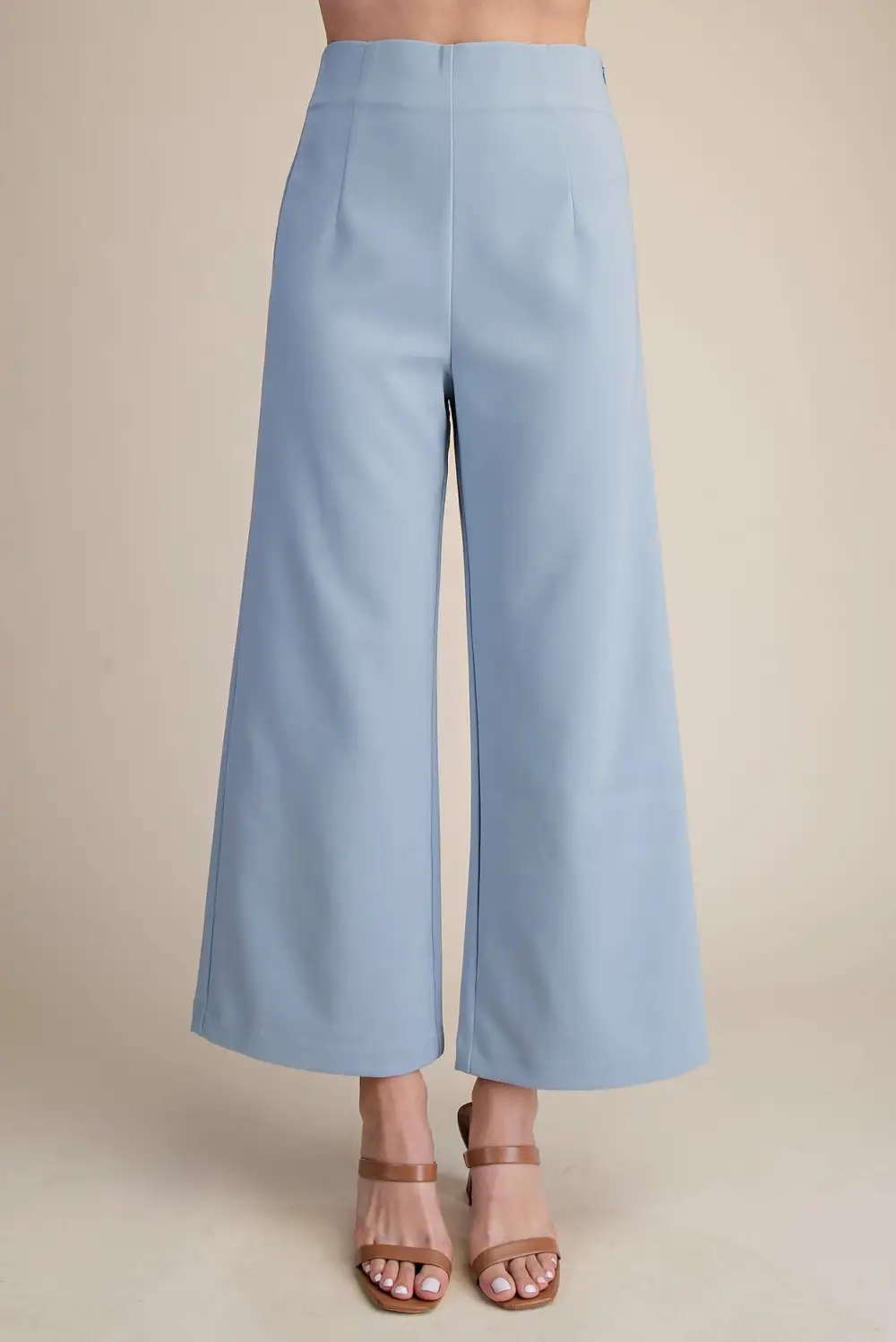 Modern Roomy Zip Wide Leg Casual Pants