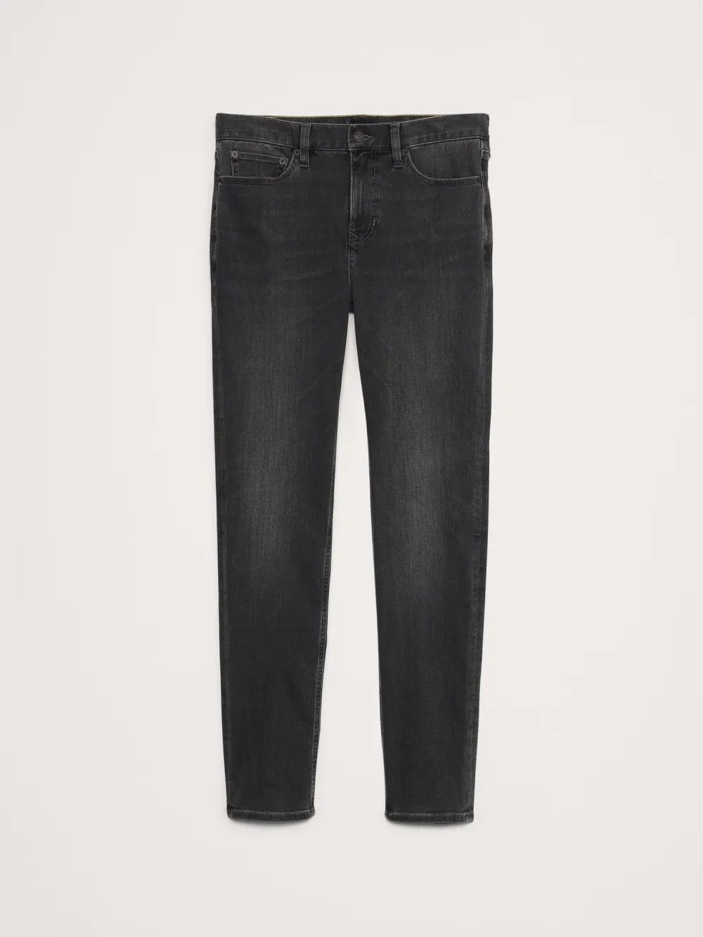 Slim Fit Dark Gray Wash Stretch Fiber Men's Jeans