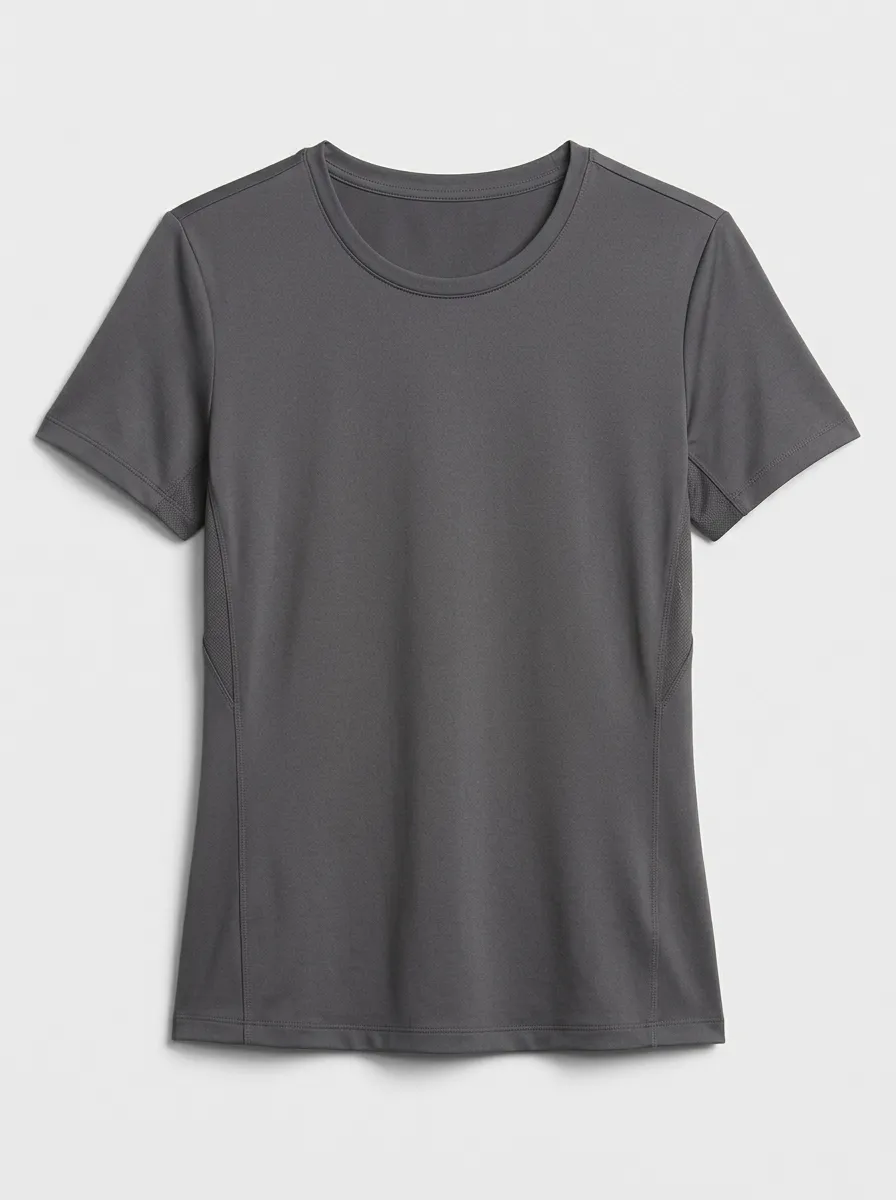 Women's Textured Side-Panel Active T-Shirt