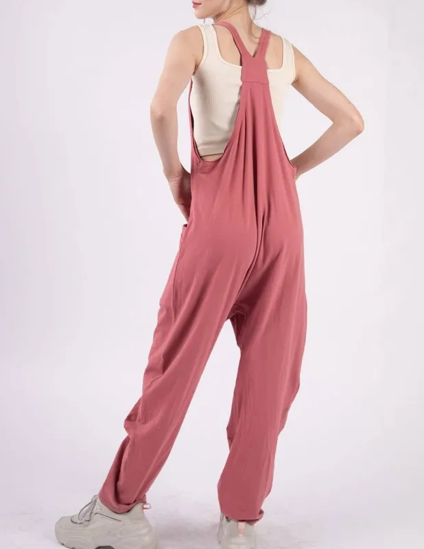 Loose Fit Knit Baggy Jumpsuit