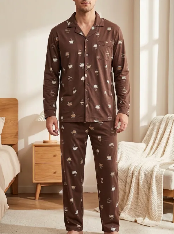 Refined Style Classic Men's Pajama Set
