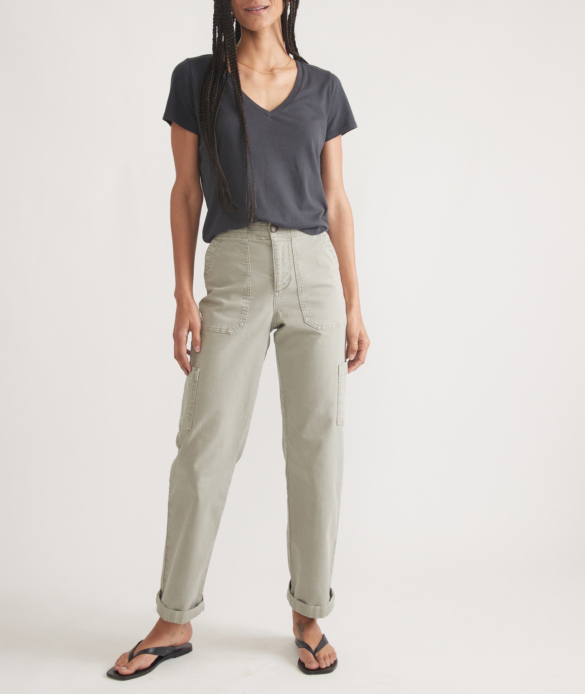 Short Sleeve V-Neck Plain Shirt