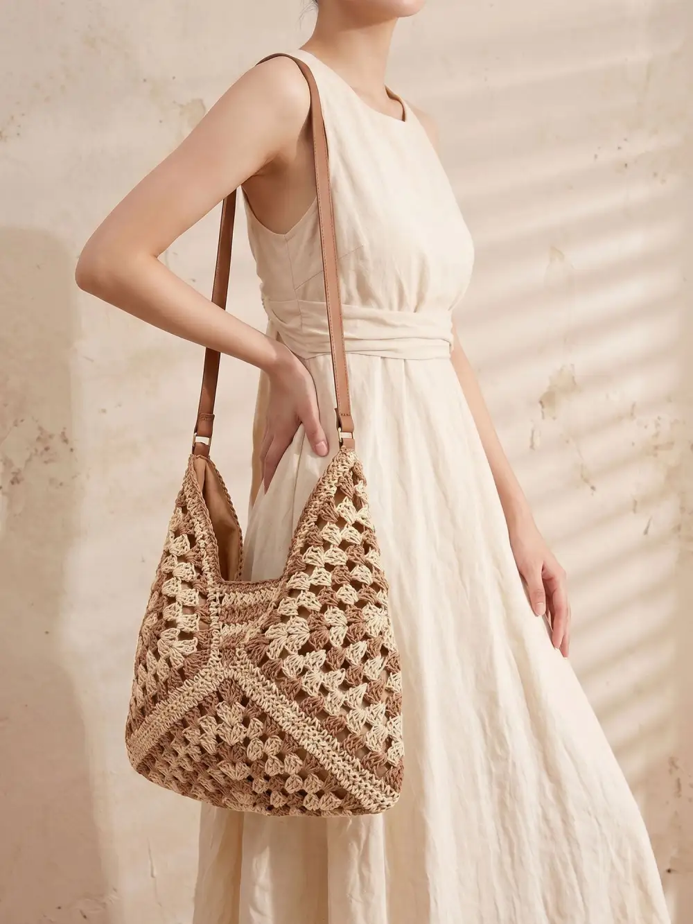 Boho Woven Beach Shoulder Bag