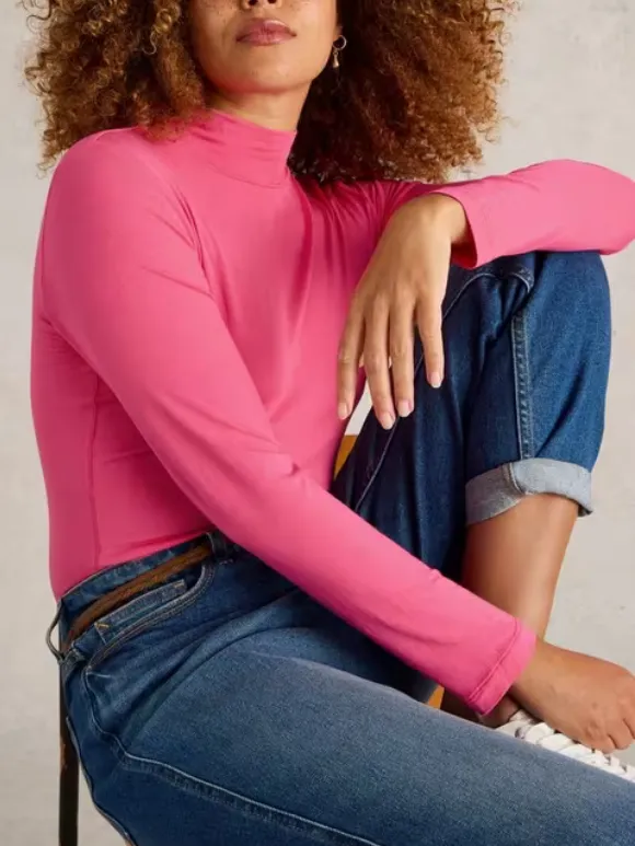 Slight Stretch Turtle Neck T-Shirt