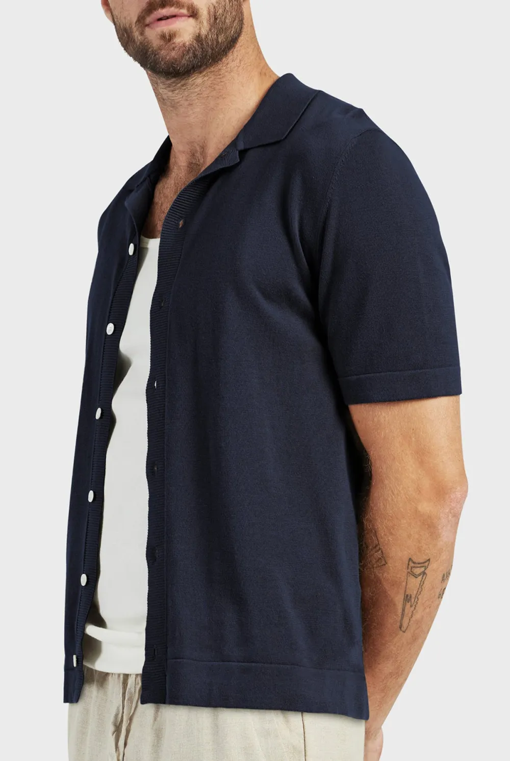 Jackson Knit SS Shirt- Winter white