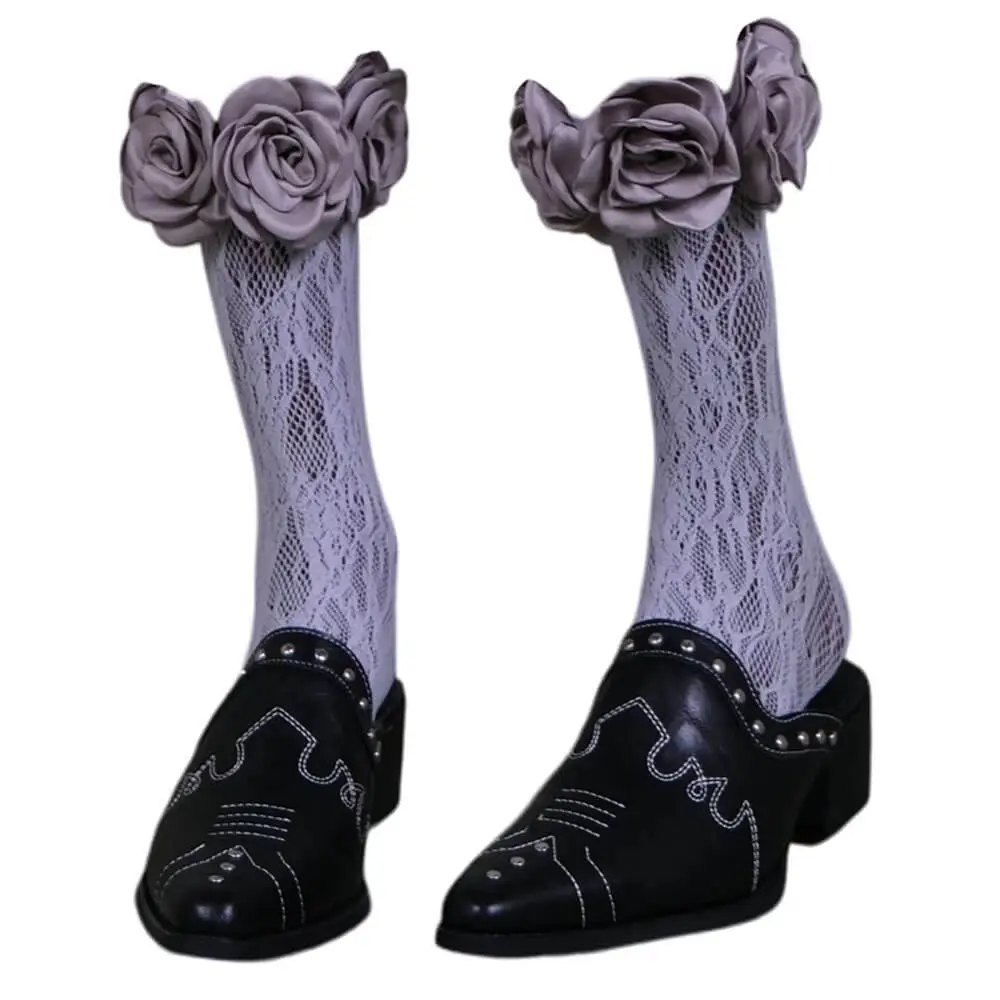 Gardens in Bloom Dimensional Rose Socks