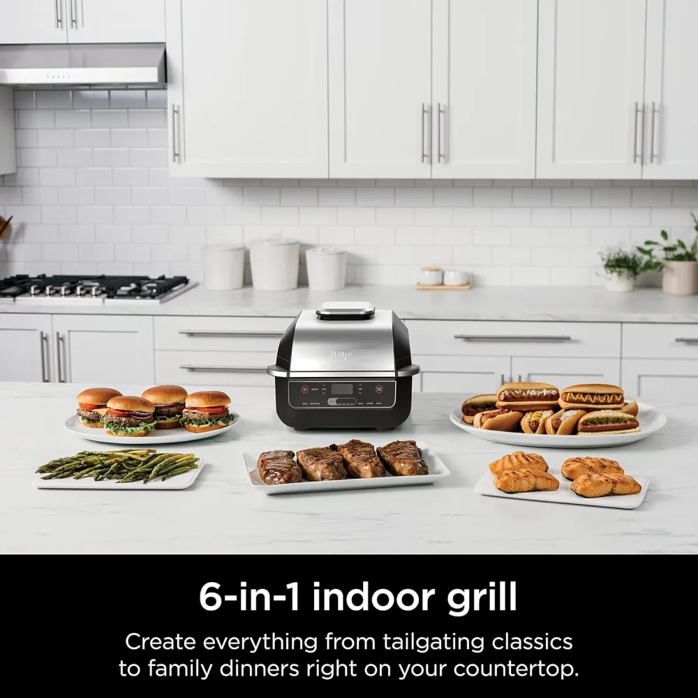 Ninja EG201 Foodi 6-in-1 Indoor Grill with Air Fry