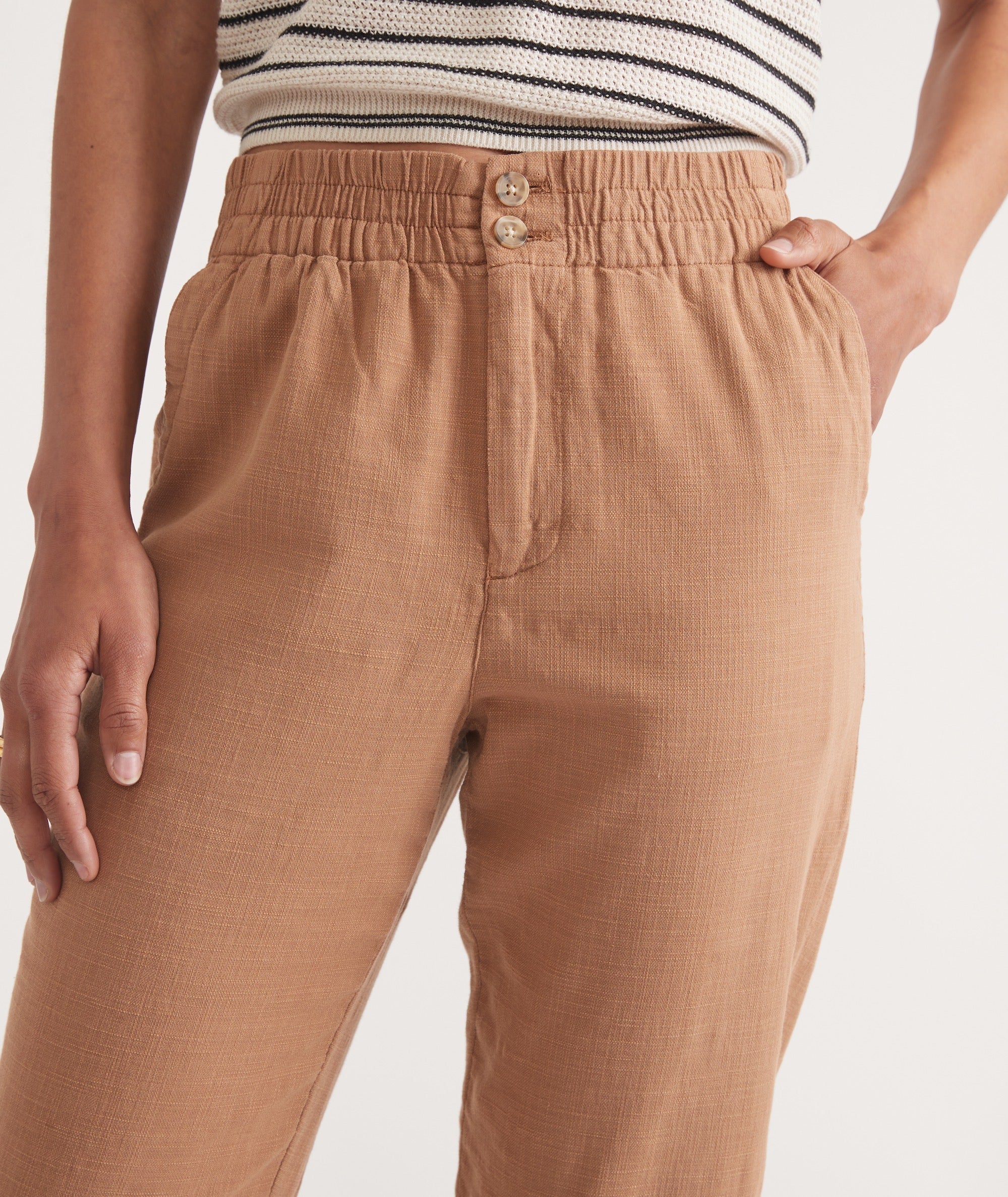 Desert Hue Cropped Trousers