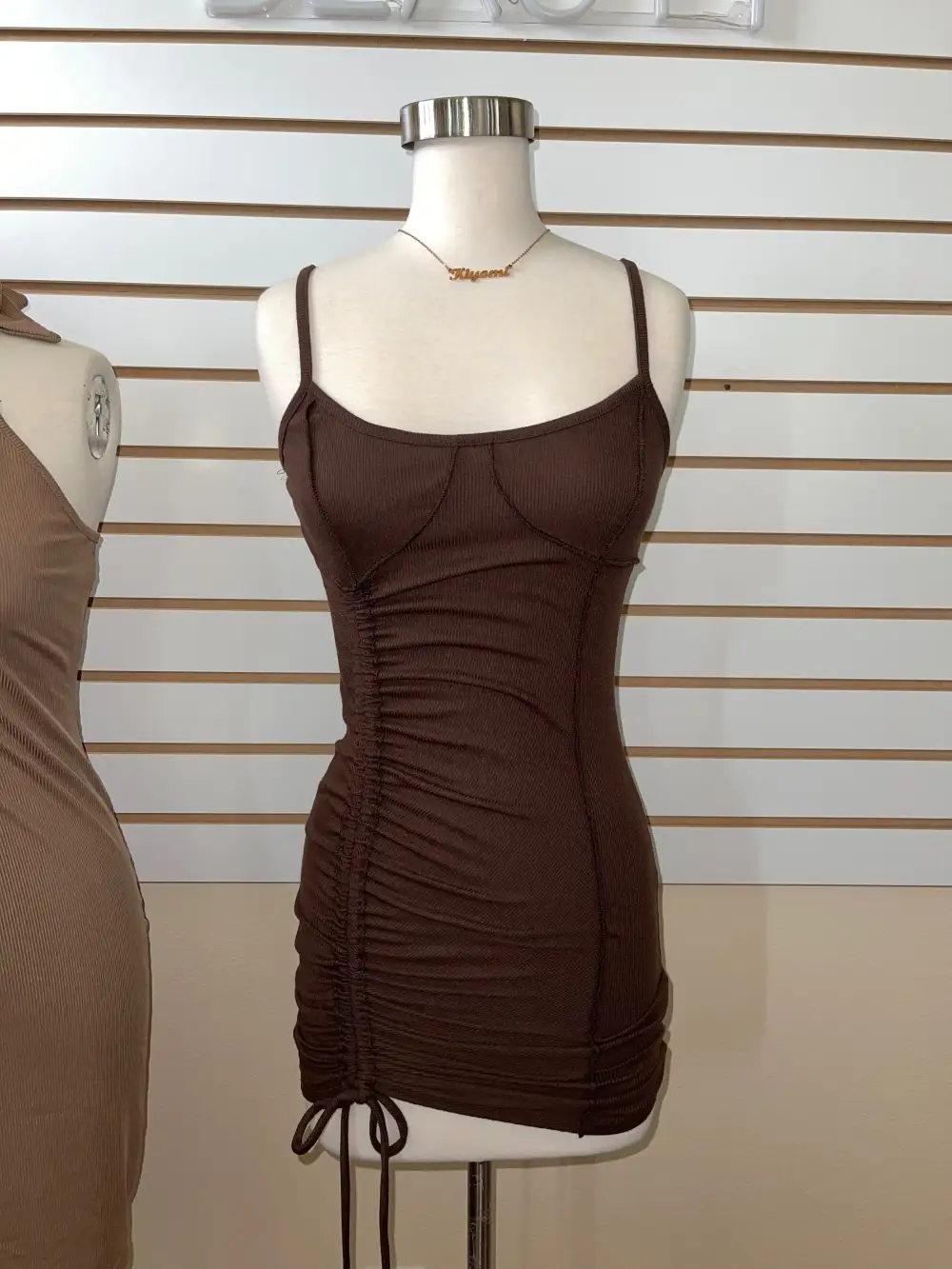 Ribbed Mini Dress Mini Dress