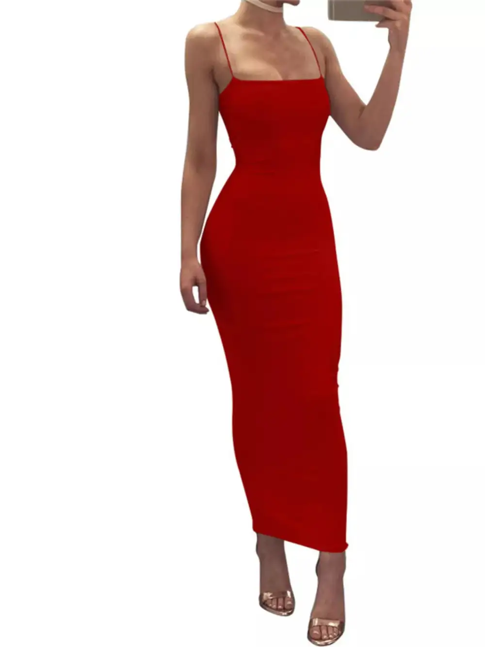 Lightweight Feel Sleeveless Midi Dress