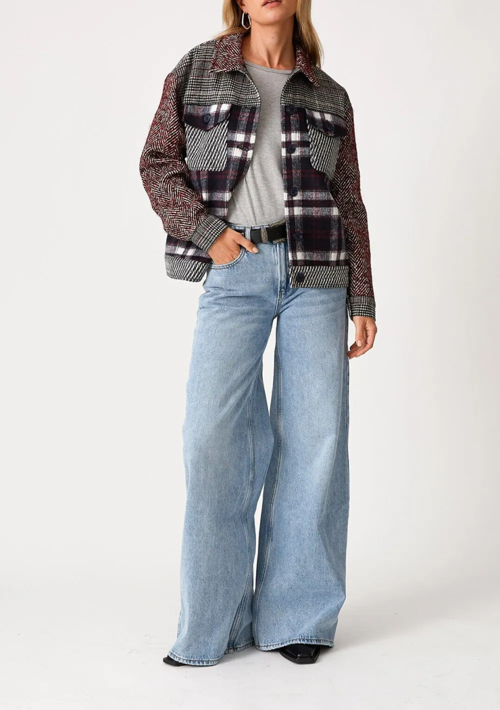 Plaid Long Sleeve Jacket