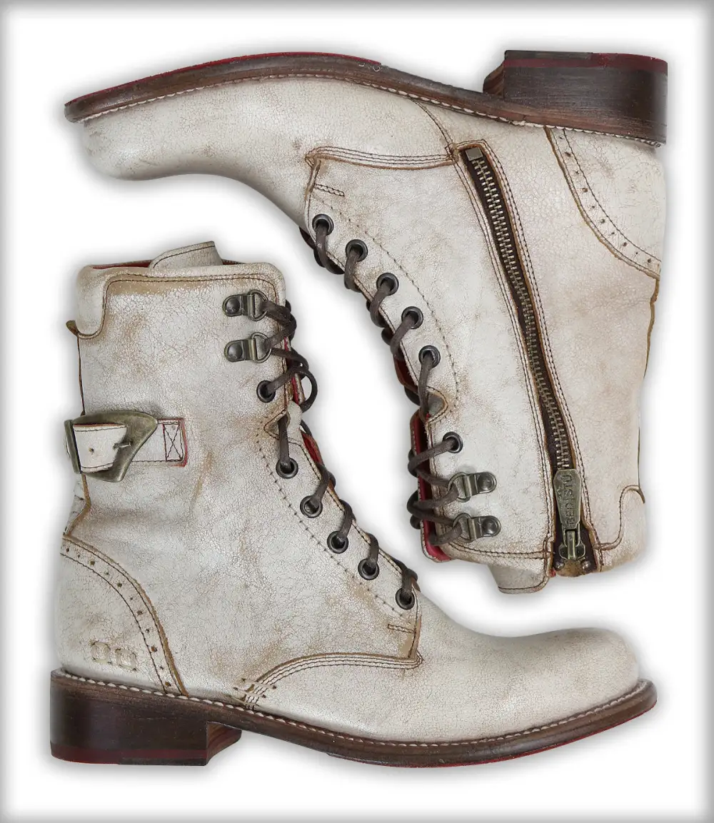 Wingtip Lace-Up Combat Boots