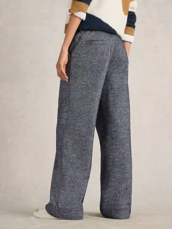 Slight Stretch Wide Leg Trouser