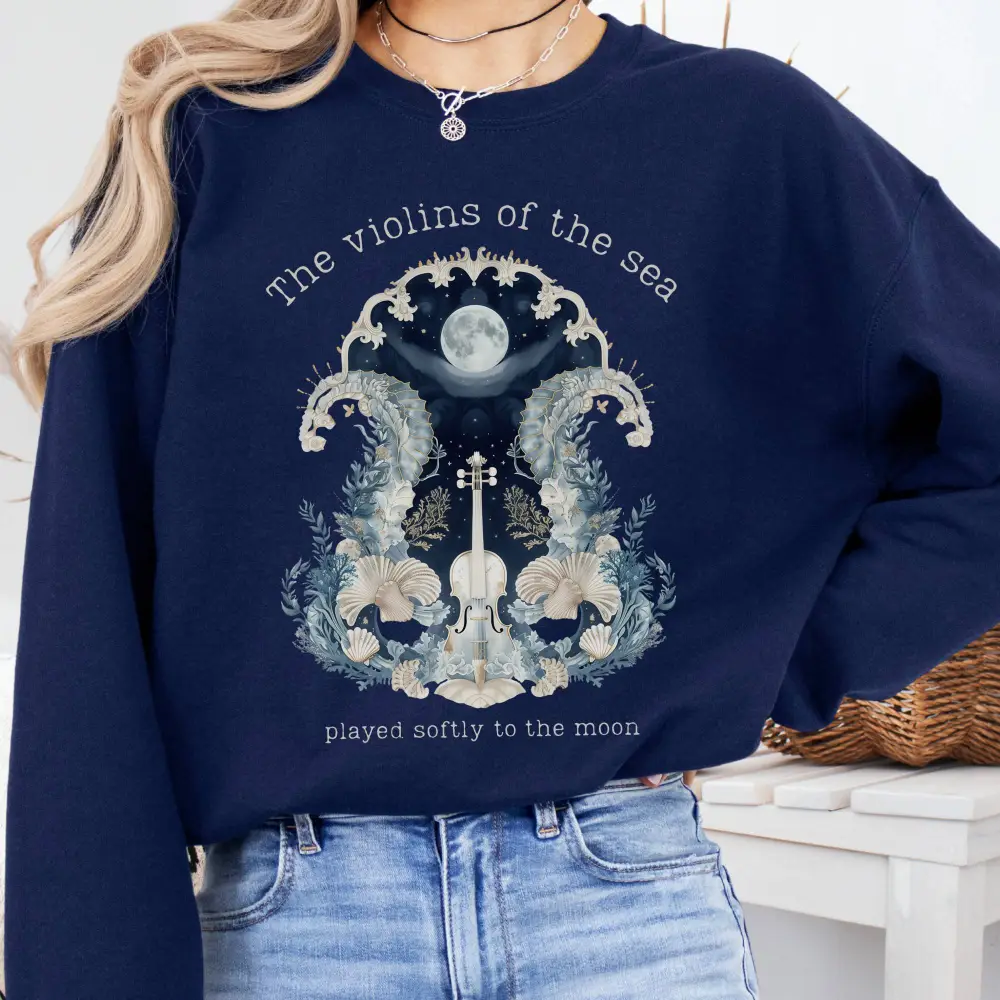 Ocean Siren Violin Art Sweatshirt